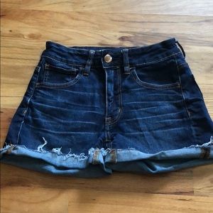 AE Super Stretch High Rise Jean Shorts
